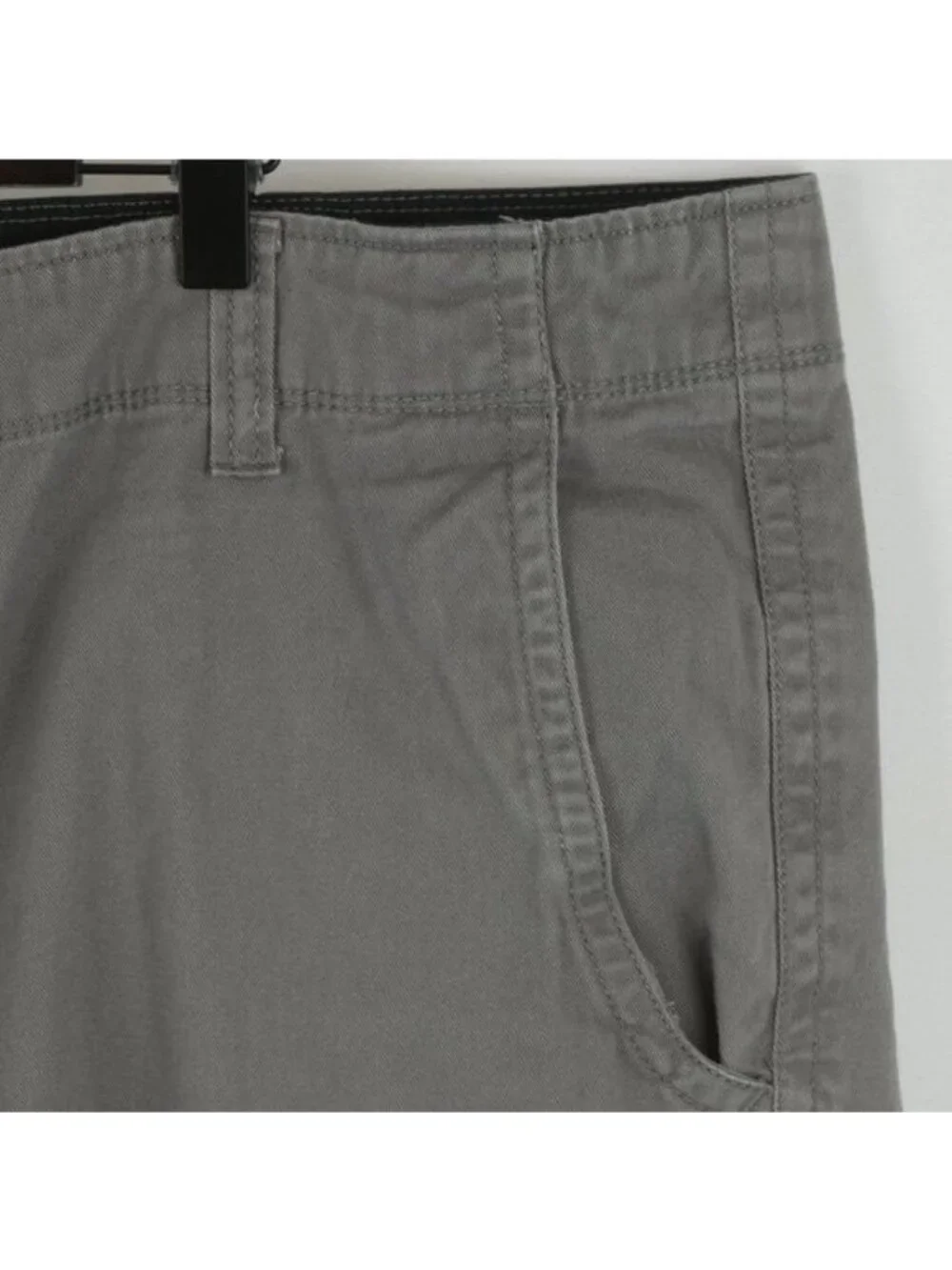 Trinity Men's Size 42 Gray Woven Cotton Twill Breathable Casual Cargo Shorts